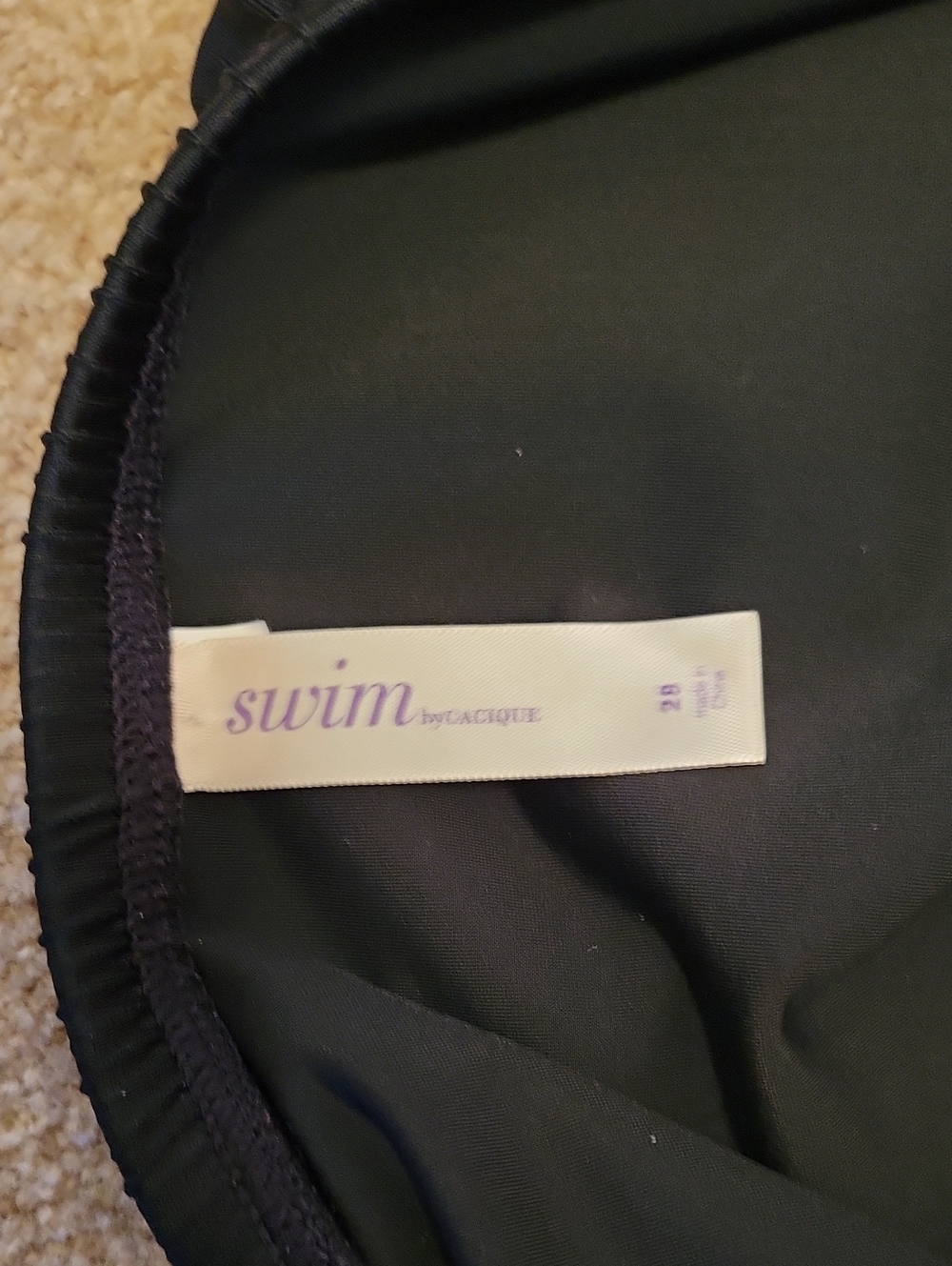 Women's Swim Skirt - Size 28 Cacique Black w/pocket. - Picture 2 of 5
